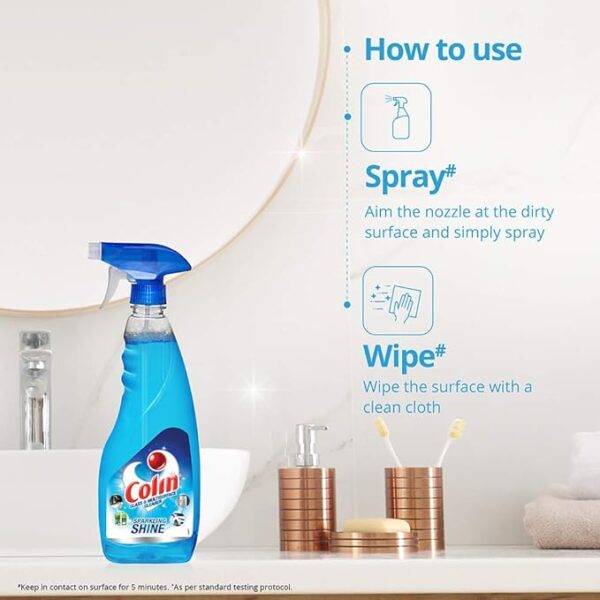 Colin Glass Cleaner Spray - 250.0 ml (Pack of 2) - Image 3