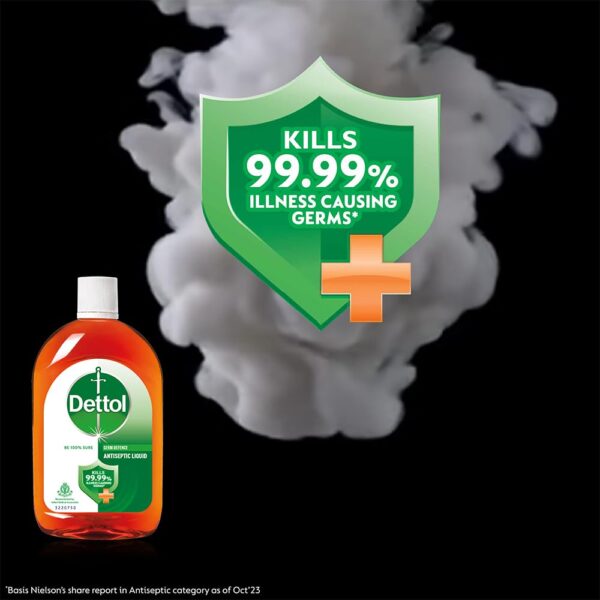 Dettol Antiseptic Liquid for First Aid , Surface Disinfection and Personal Hygiene , 60ml net - Image 2