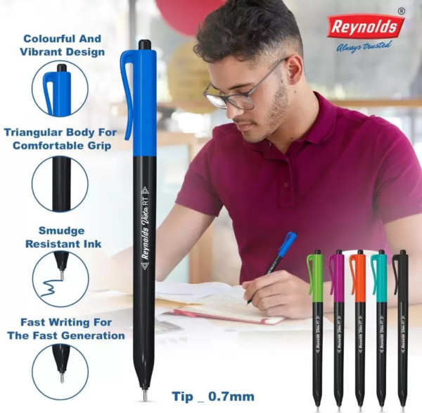 Reynolds Vista Ball Pen  (Pack of 5, Ink Color - Blue)