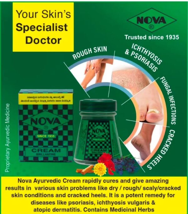 NOVA CREAM Brilliantine Cream/Ideal Moisturiser For Skin,/ Hair Nourishing - Image 5