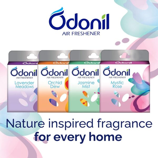 Odonil Air Freshener (Mystic Rose,Lavender Meadows,Jasmine Mist,Orchid Dew) Spray  (4 x 50 ml) - Image 2