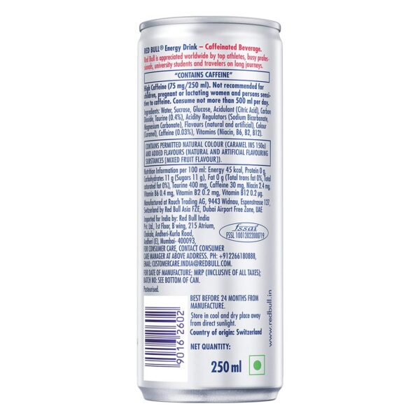 Red Bull Energy Drink, 250 ML Can, Mixed Fruit - Image 2