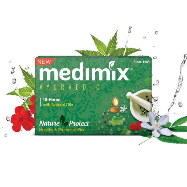 Medimix Ayurvedic Classic 18 Herbs Bathing Soap 125 gm (pack - 1)