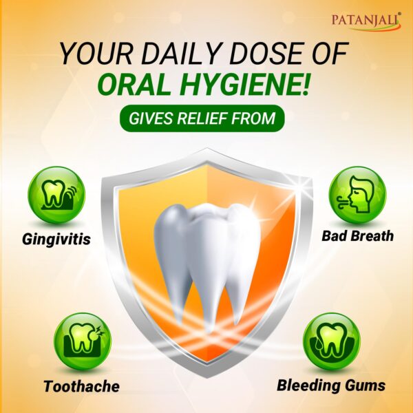 Patanjali Dant Kanti Natural Herbal Toothpaste 200 gm - Image 3