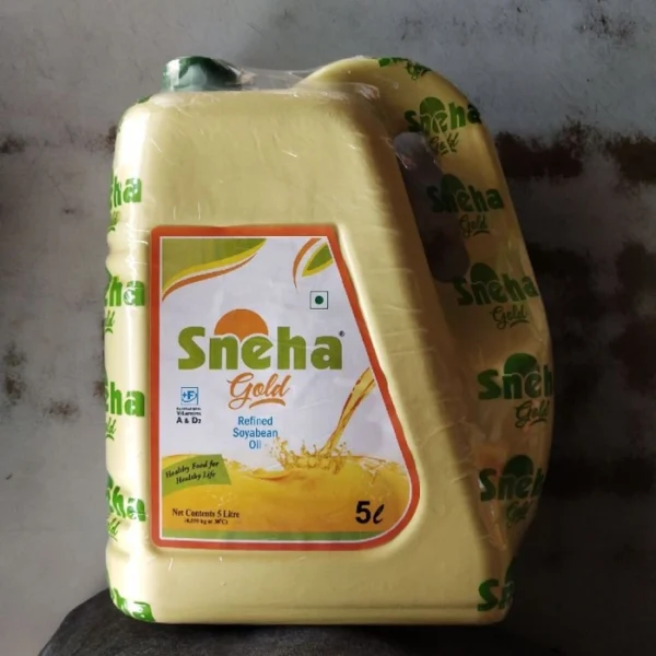 Sneha Gold Refined Soyabean Oil (jar) 5 Ltr