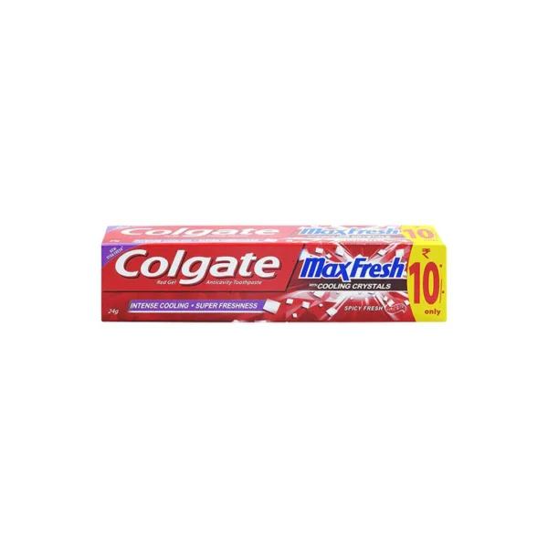 colgate max fresh spicy fresh red gel tooth paste 17 gm