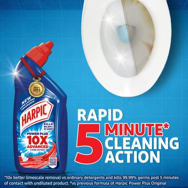 Harpic Toilet Cleaner Liquid, Original (pack 1) - Image 2