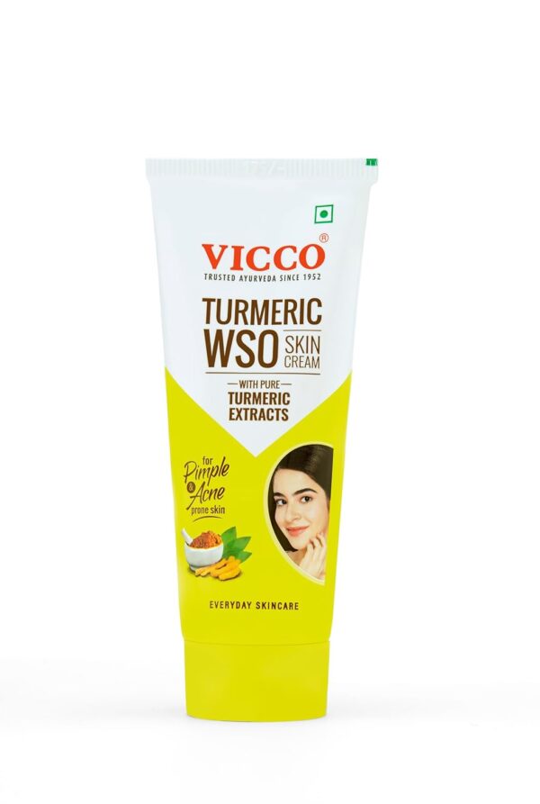 Vicco Turmeric WSO Cream | Ayurvedic Skin Care for Pimples, Dark Spots,[30g | Pack Of 1]