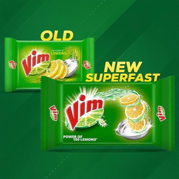 Vim Dishwash Bar - Lemon, 130 gm - Image 3