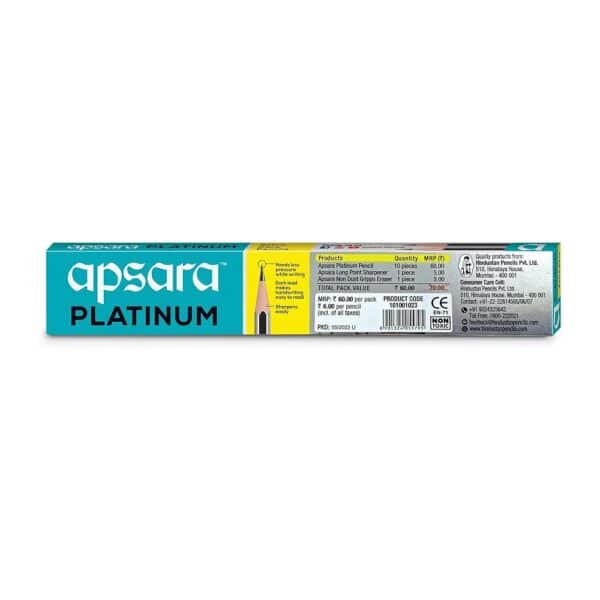 Apsara Platinum Extra Dark Pencils - Pack of 10 - Image 3