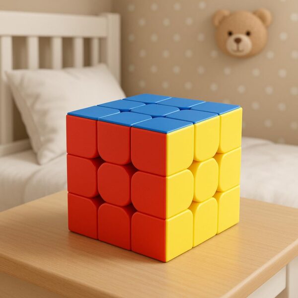 Cubes 3X3 High Speed Sticker Less Magic Puzzle Cube Game Pack of 1,Multicolor - Image 3