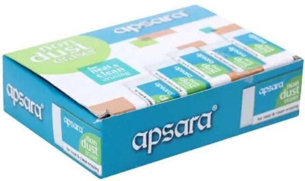 APSARA Non Dust Eraser Pack Of 20 Non Toxic Eraser - Image 4