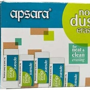 APSARA Non Dust Eraser Pack Of 20 Non Toxic Eraser
