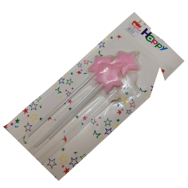 Big Stick Pink Star Cake Topper 1 pc - Image 2